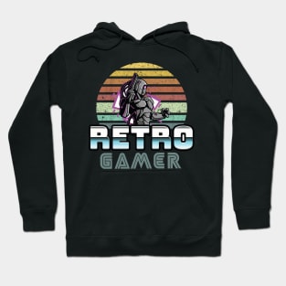 Vintage Retro Gamer Robot Vintage Style PC Sticker Art Hoodie